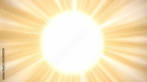 Radiant Light Burst Loop Overlay - Energetic