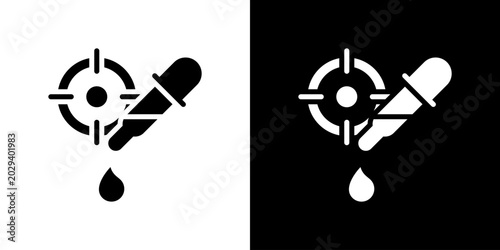Photos Eyedropper Icon Sheet Black And White