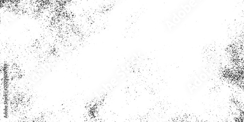 Bild auf Leinwand Rough Distressed Dark Texture with Grainy Noise Particles, Dust Overlay and Abstract Rusted White Effect Design