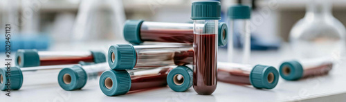 Blood Samples in Laboratory...