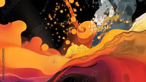 Abstract Art - A Dynamic Fusion of Colors and Textures.