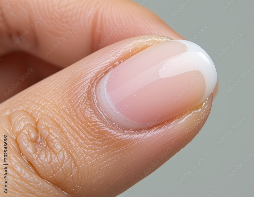 Fototapeta premium Wellgroomed Thumb with Natural Manicure