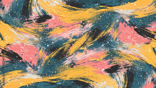 Modern expressive abstract painting pattern vector background
