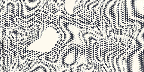 Triangle Shapes Vector Abstract Geometric Technology Background. Radial Composition Halftone Frame Triangular Retro Simple Pattern. Minimal Style Dynamic Tech Wallpaper