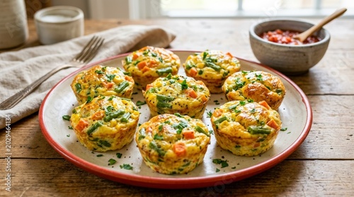 Healthy Vegetable Egg Muffins for a Delicious Breakfast.