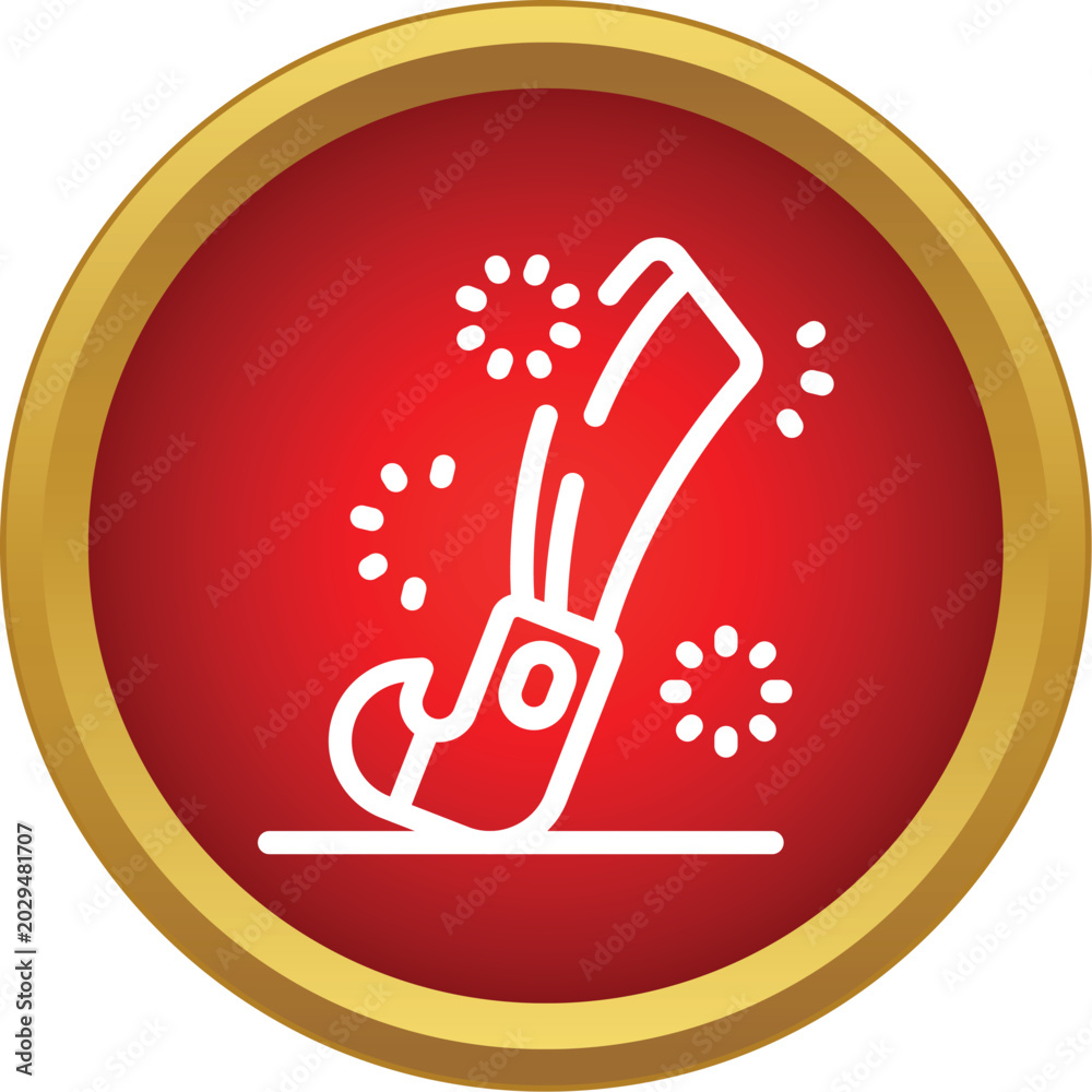 Obraz premium Elf boot icon symbolizing festive holidays and santa's helpers