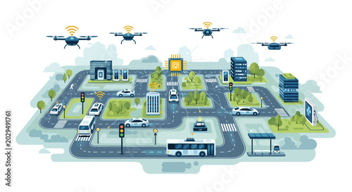Smart City Technology: Drones, Autonomous Cars, and Urban Infrastructure