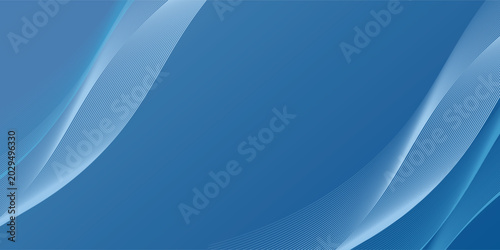Photos Blue waved lines design for brochure, flyer, poster