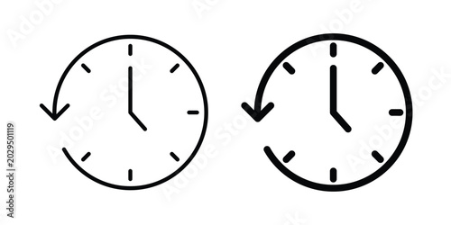 Canvastavla Past time icon. symbol pictogram. UX UI icon