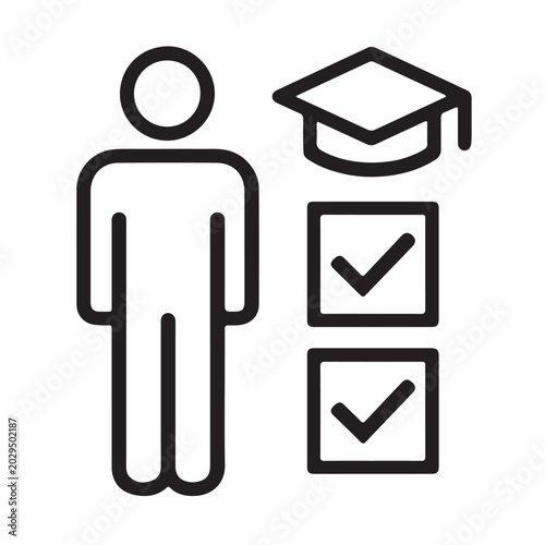 Minimalist Skills Achievement Icon