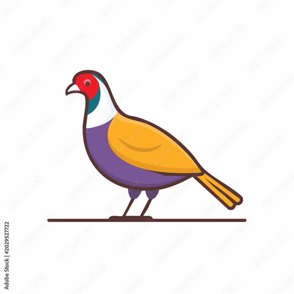 Obraz premium Colorful Bird Illustration