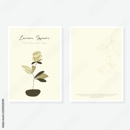 Creative abstract line art book cover page design