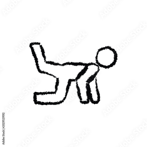Tableau sur toile Yoga Stretching Wellness Vector Icon