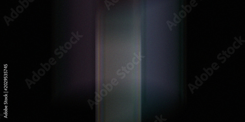 Bilde på lerret Abstract background featuring vertical glowing light beams in center with dark edges and soft rainbow chromatic aberration haze
