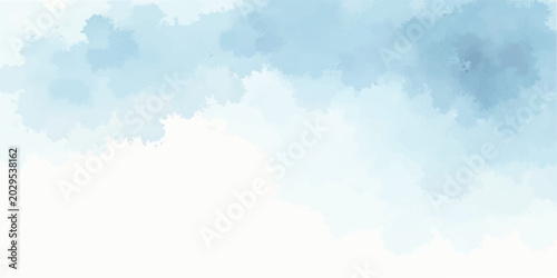 Canvas Print Gentle blue watercolor abstract background with watercolor abstract background b