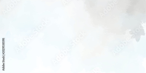 Foto Abstract watercolor paint strokes in soft blue and grey tones on white backgroun