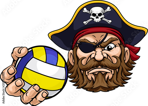 A Pirate man holding Volley...