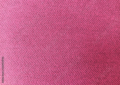 Pink Herringbone Fabric Texture Background with Bold Fuchsia Chevron Woven Pattern
