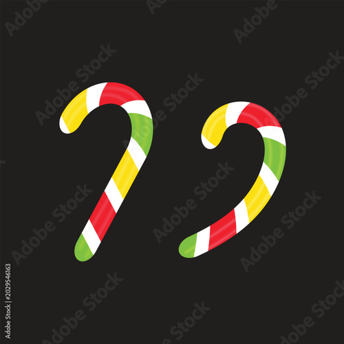  Red White Striped Candy Cane Quotes Symbol
