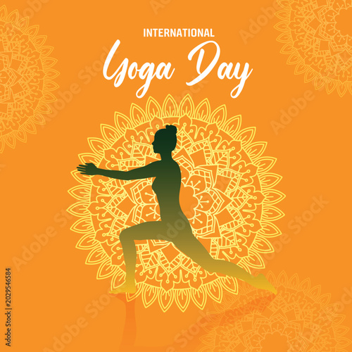 Relaxing Yoga Pose Background Mind Body Balance Yoga Design