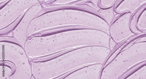 Abstract Lavender Gel Texture Background for Beauty and Skincare.