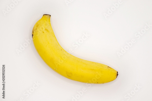 bananas on white background