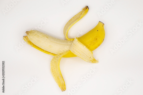 banana on white background
