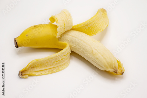 banana on white background