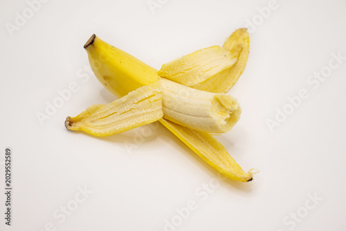 banana on white background