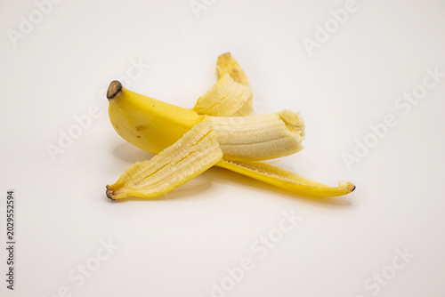 banana on white background