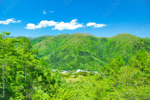 Foto 栃木県那須塩原市　自然豊かな塩原温泉の風景