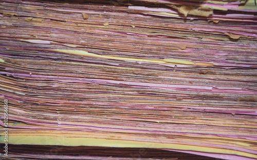 background texture of a pile of used paper