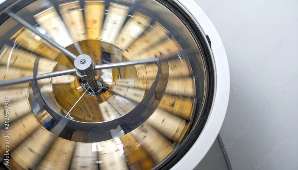 Naklejka premium Laboratory Centrifuge Spinning Microbial Samples Rapidly