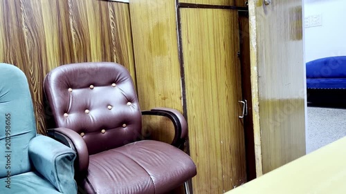 Empty Office Chairs in Modern Workspace Interior, Corporate Environment, Business Furniture, Professional Setting and Contemporary Workplace Design Scene