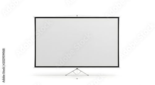 Modern Flat Screen Television Display with Thin Bezels.