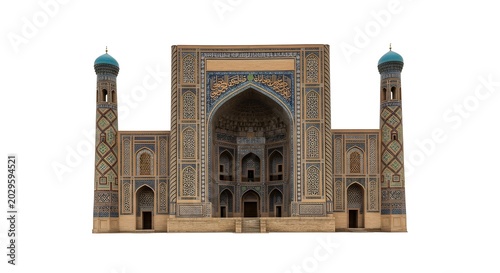 Historic Mughal Architecture of a Grand Mosque.