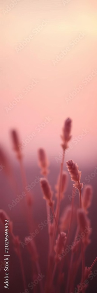 Fototapeta premium Soft hues diffuse a gentle reverie, captured in tranquil focus, feeling, subdued