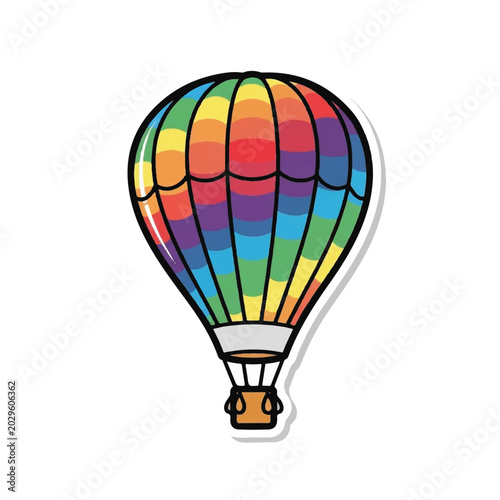 Colorful Hot Air Balloon Ride 4.