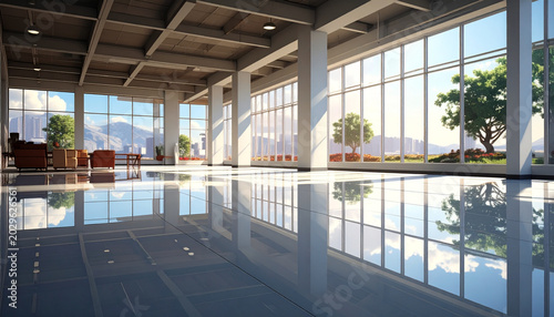 Luxury Open Space Interior Reflection