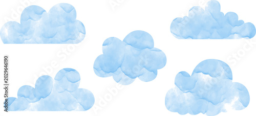 clouds on blue sky