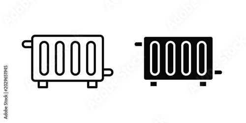 Foto Conditioner heater icon symbol Isolated. Vector Illustration.