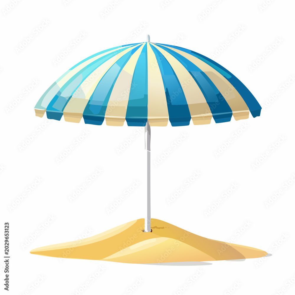 Obraz premium Bunter Strandschirm