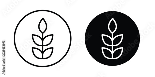 Fotografía High fiber food icon symbol Isolated. Vector Illustration.