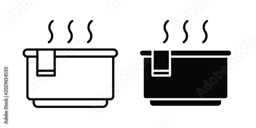 Fotografie Jacuzzi icon symbol Isolated. Vector Illustration.