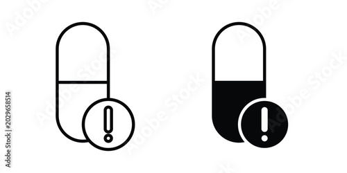 Foto Overdose icon symbol Isolated. Vector Illustration.