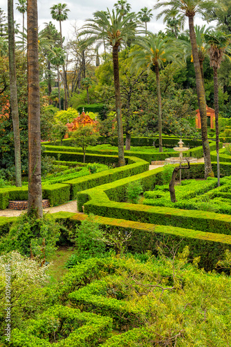 Spain. Royal Alcázar and Gardens of Seville. Travel and Tourism