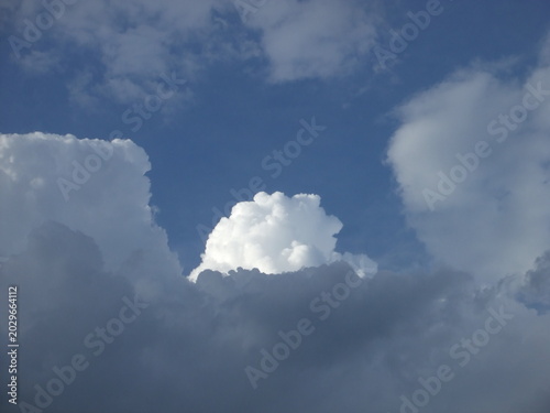 blue sky with clouds