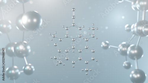 Tableau sur toile finerenone molecular structure, 3d model molecule, mineralocorticoid receptor an