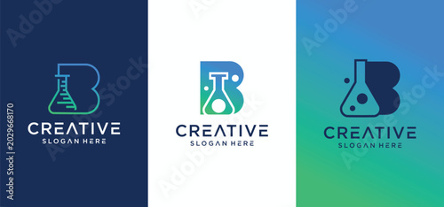 Modern Tech Laboratory Innovation Logo