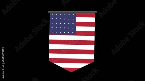 American flag shield emblem symbol.